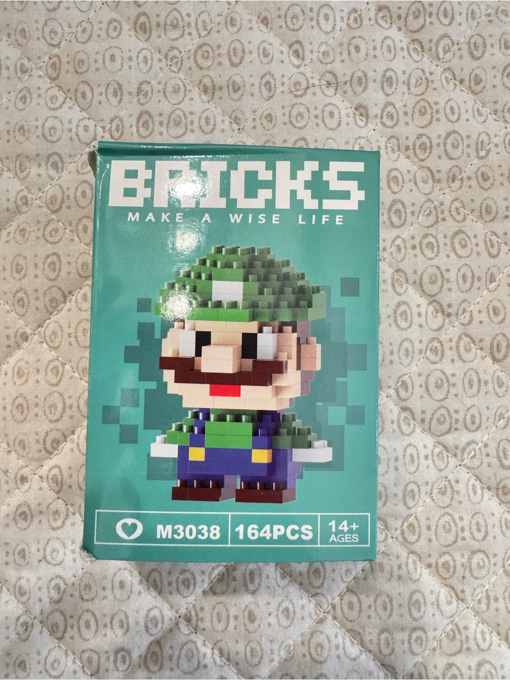 BRICKS Luigi Mario Bros Building Set - 164 pieces